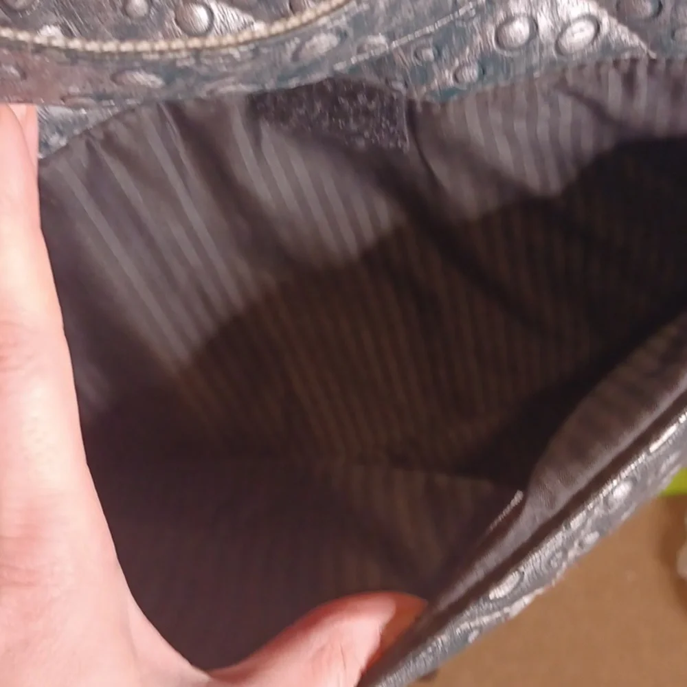 Steve Madden Metallic Silver Quilted Laptop Bag